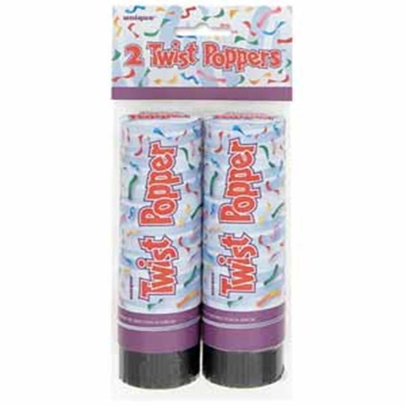6 inch Twist Poppers, 2ct