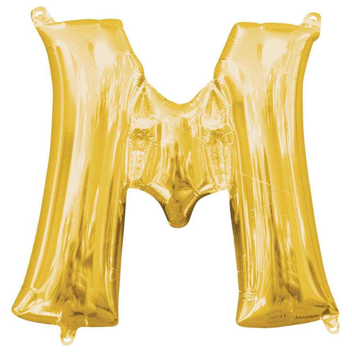 Balloon Letter 14in M – Gold