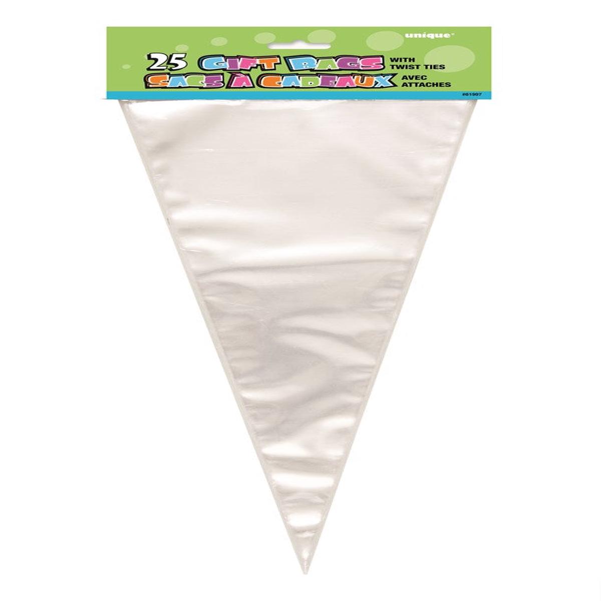 Clear Cone Large Cello Bag 25ct