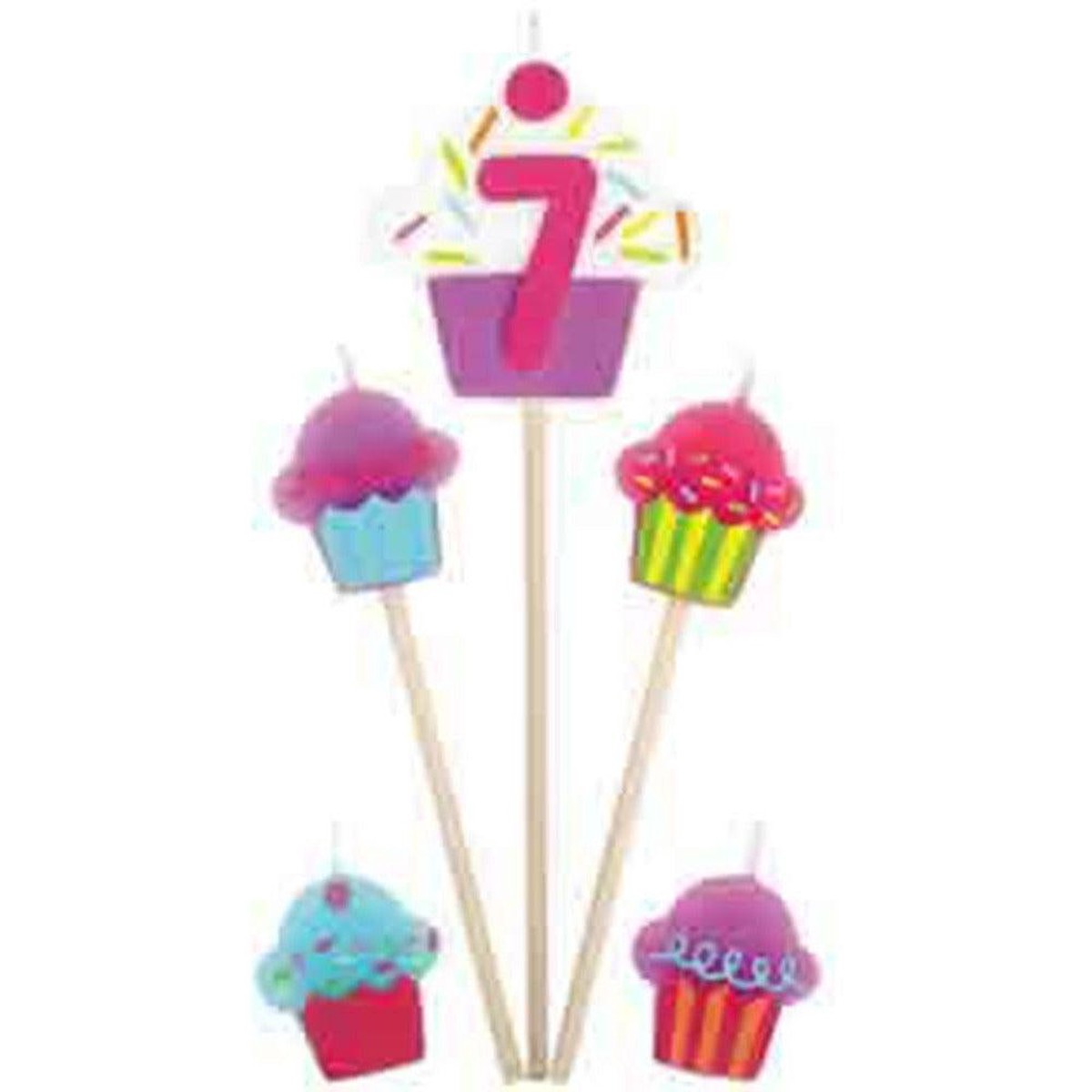Cupcake Pick Candle No 7