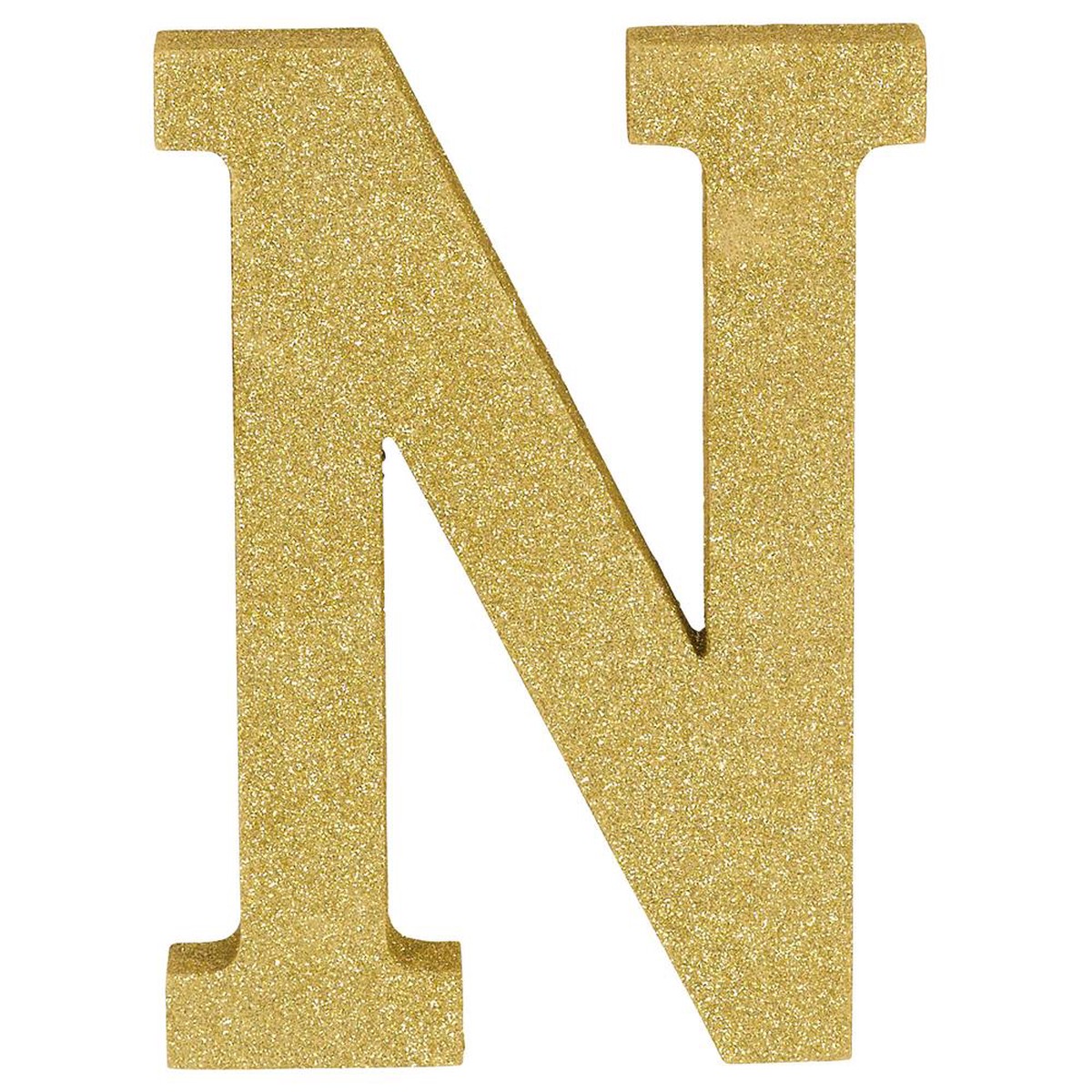 Letter N 8.875 inch H x 6.5 incg W x 1 inch D 1ct