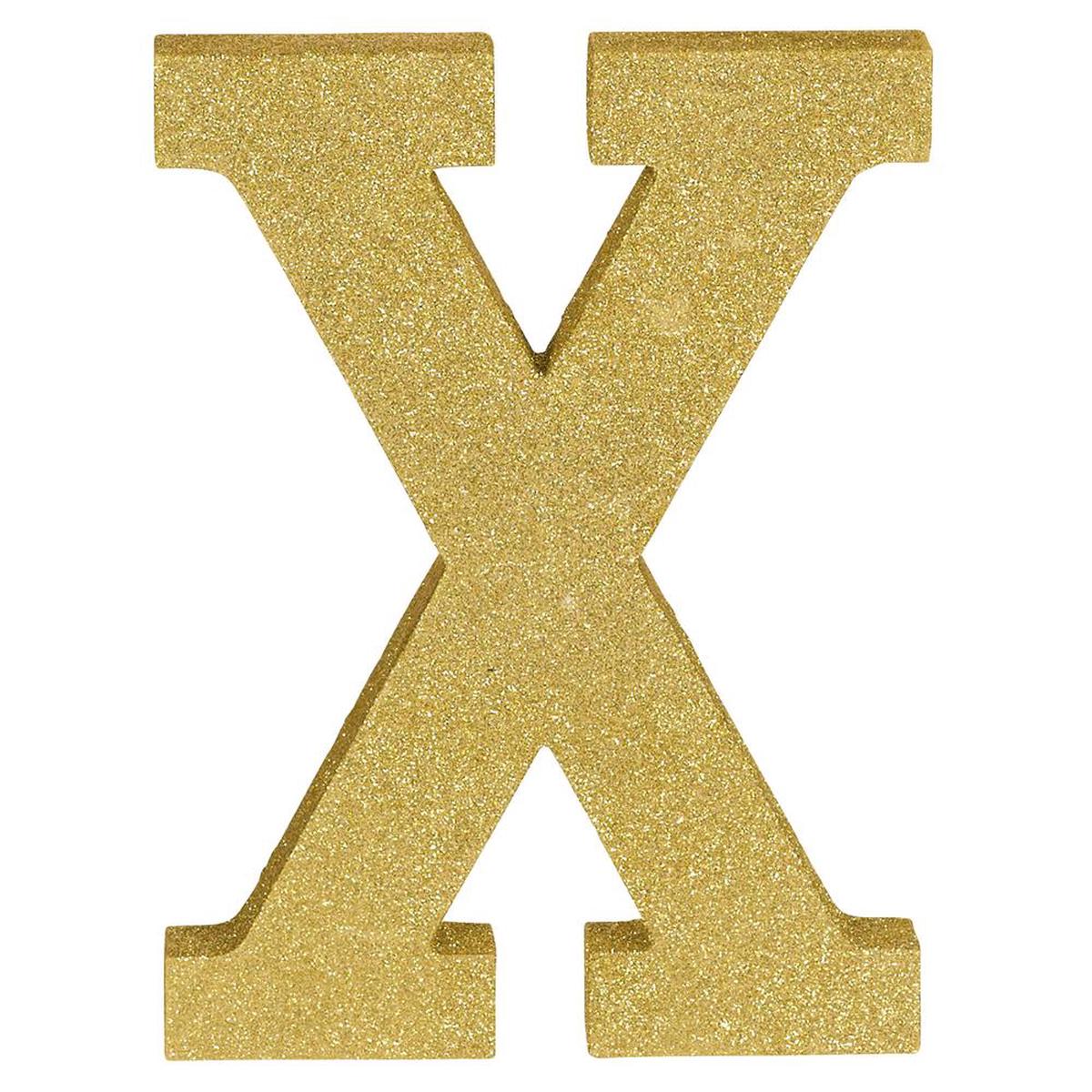 Letter X 8.875 inch H x 6.5 inch W x 1 inch D 1ct