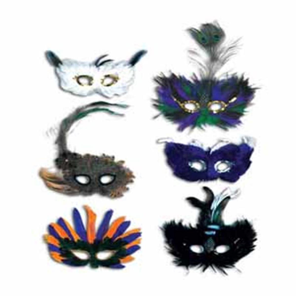 Majestic Fancy Feather Mask