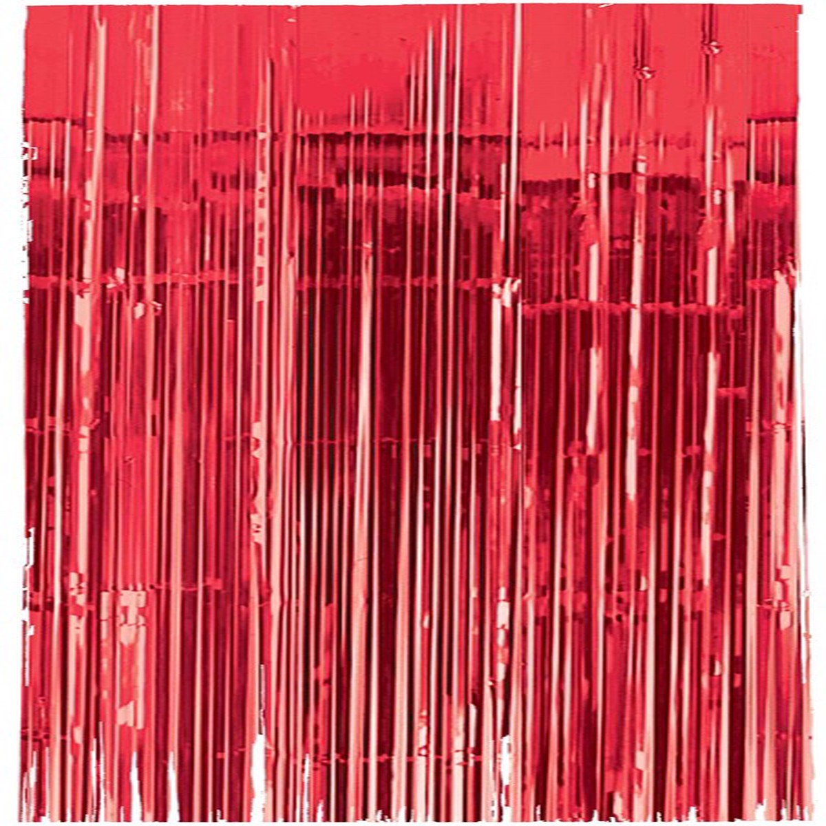 Metallic Curtain Apple Red 1ct