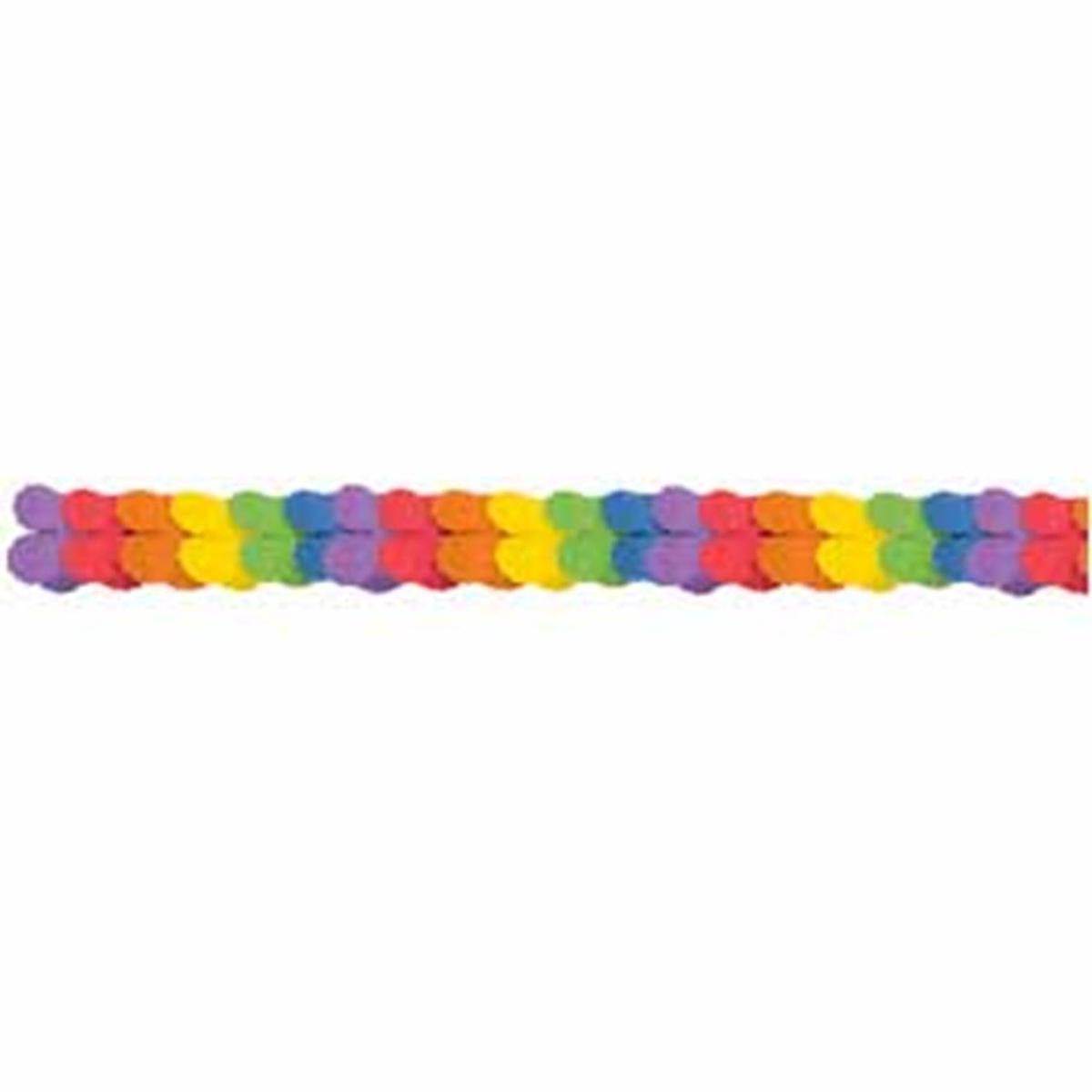 Paper Garland Rainbow 12ft