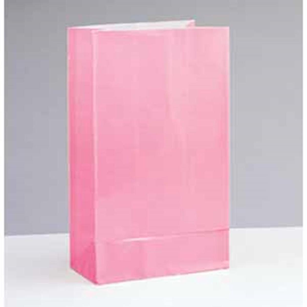 Pastel Pink Paper Party Bag 12ct