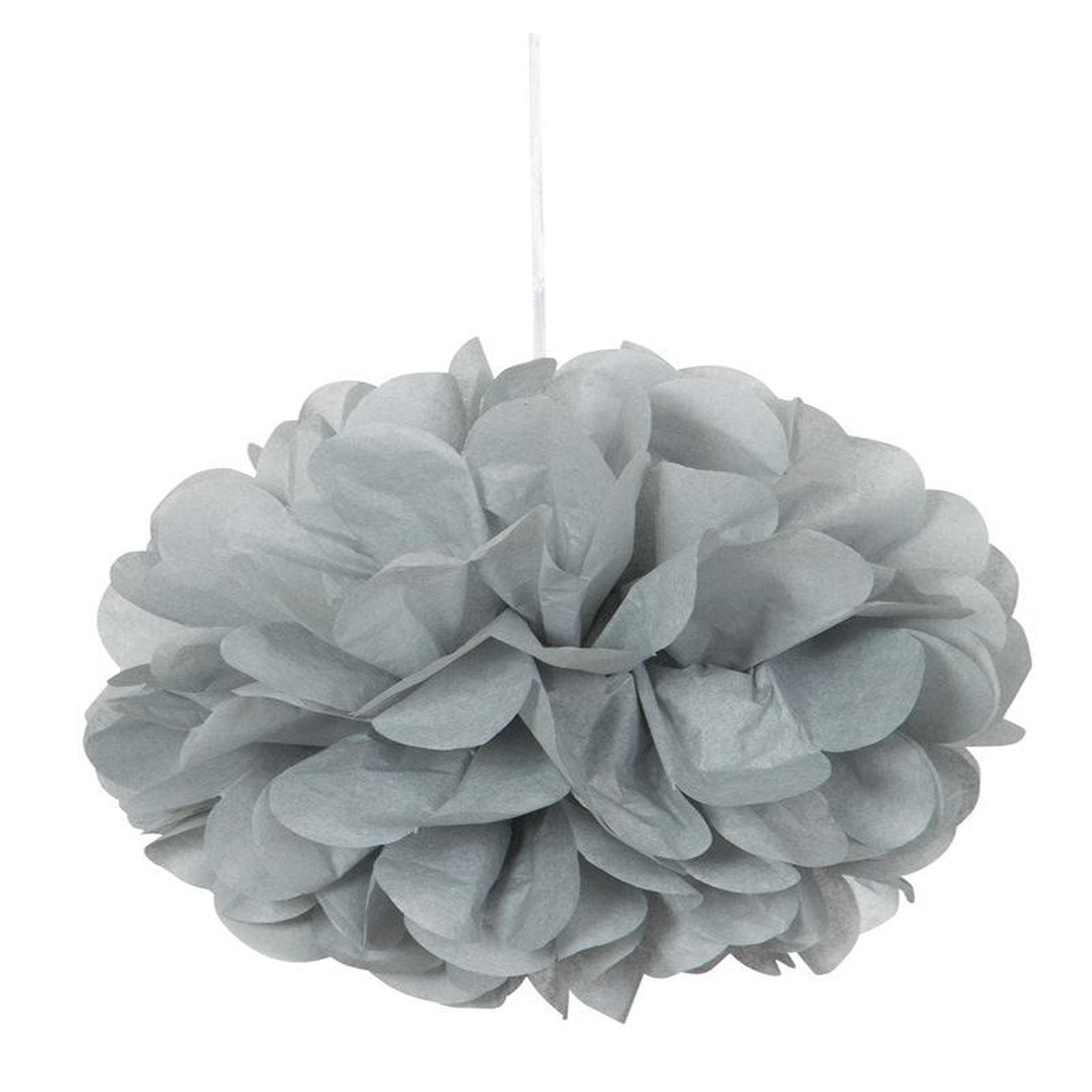 Puff Tissue Deco 9in 3ct 8211 Silver
