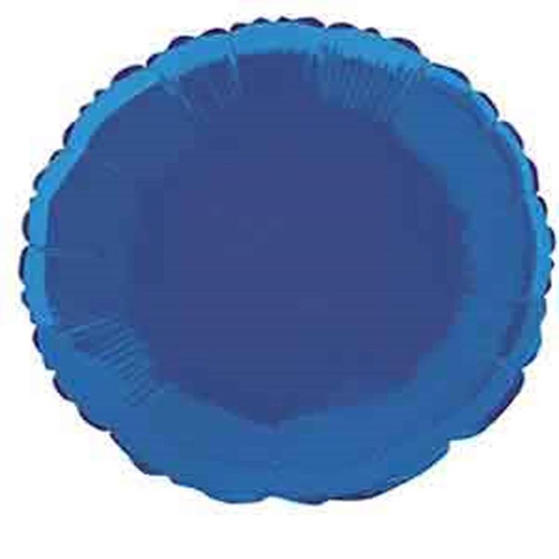 Round Royal Blue 18 inch Foil Balloon