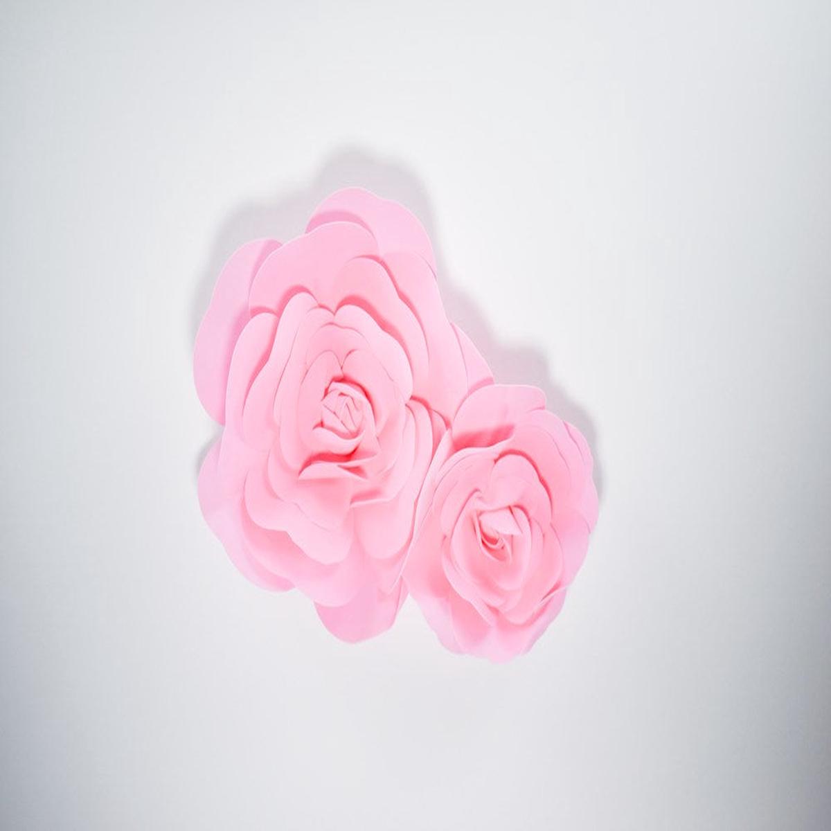 12in and 16in Decorative Wall Flowers-2pc/Set – Pink