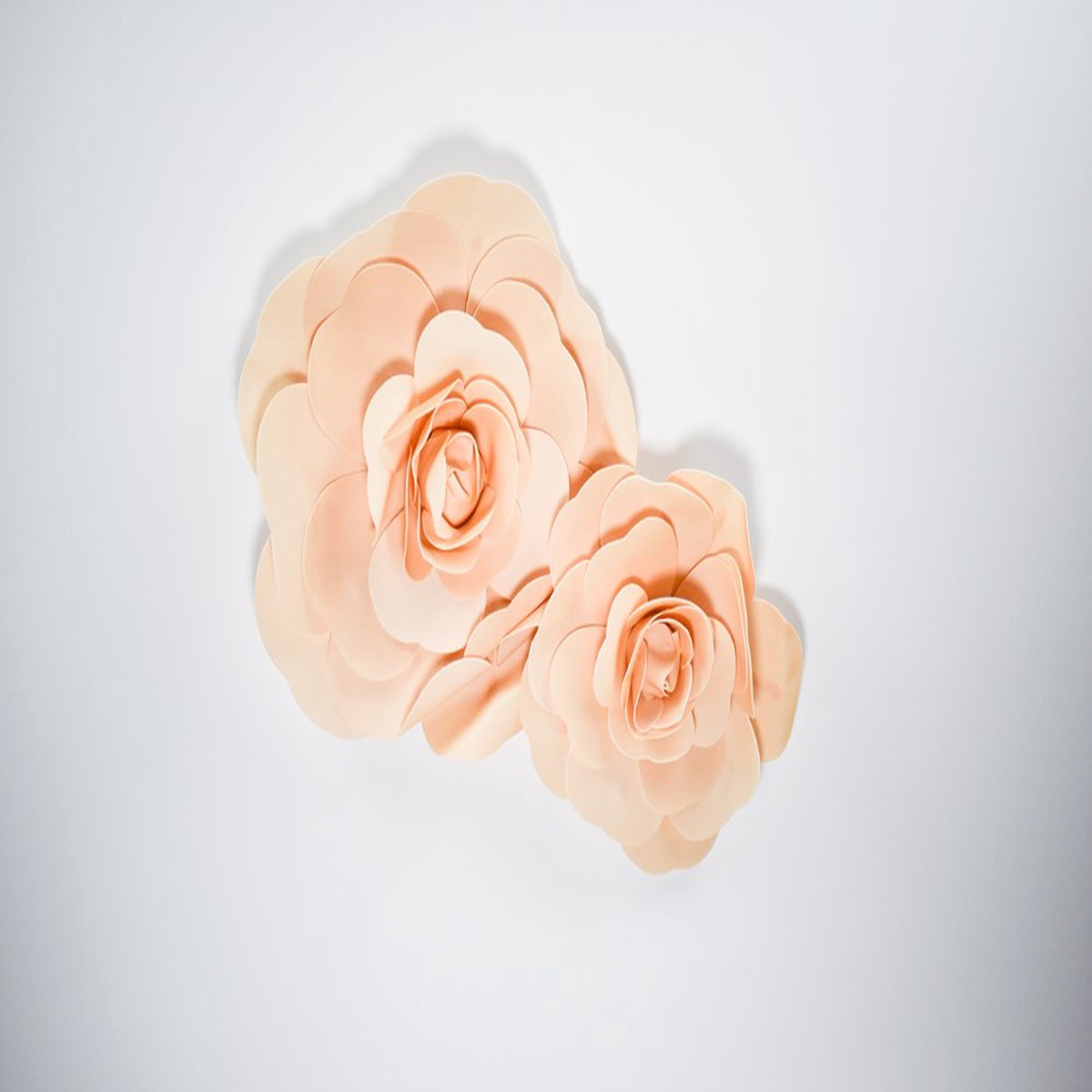 12in and 16in Decorative Wall Flowers-2pc/Set – Taupe