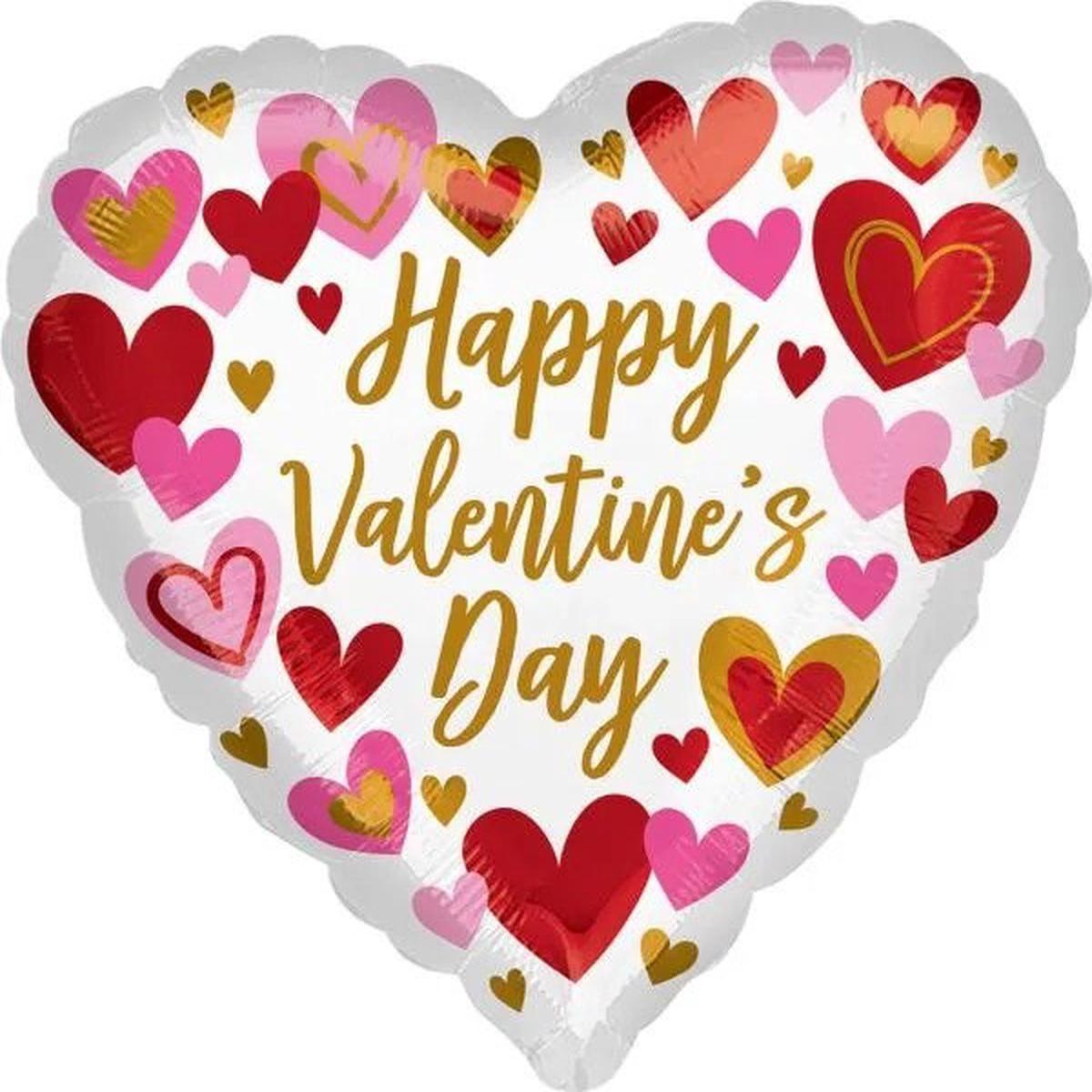 Anagram 28in Playful Valentines Day Jumbo Hearts Foil Balloon