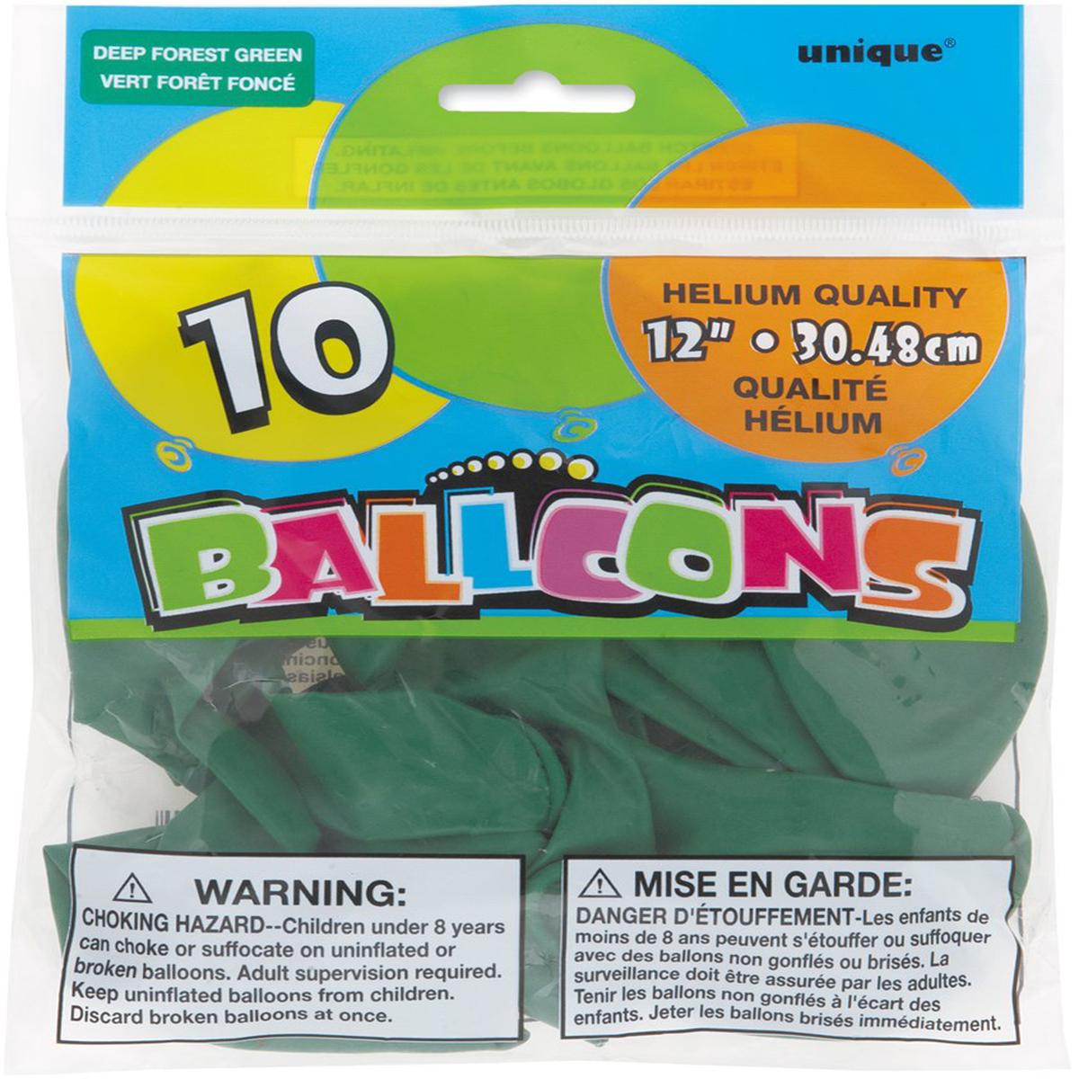 Balloon 12in – Forest Green 10ct