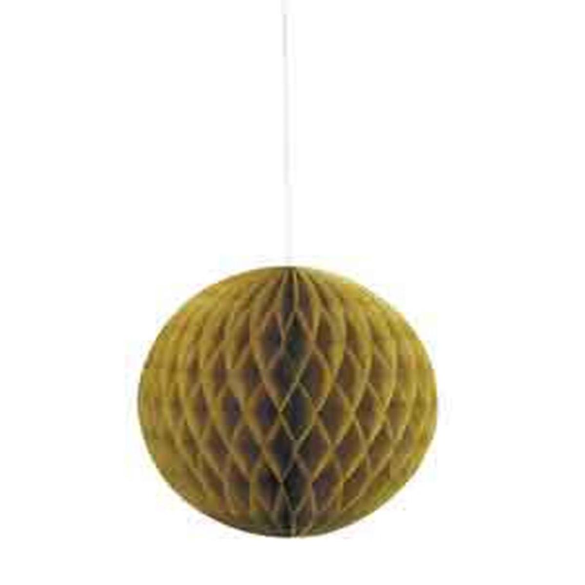 Honeycomb Ball 8in Gold