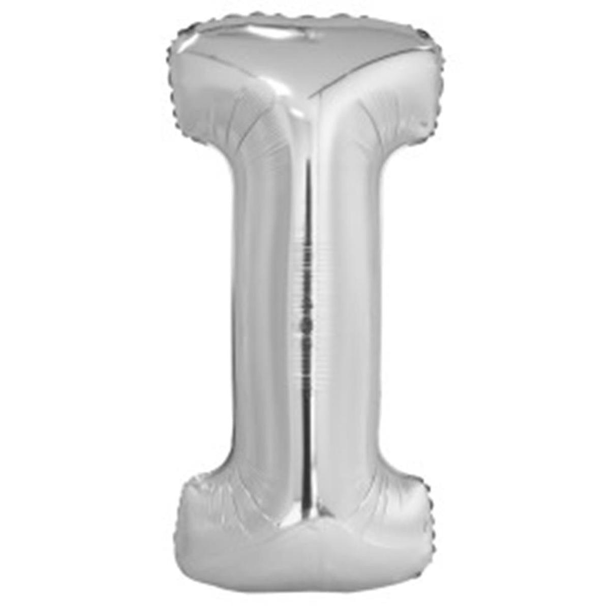 Jumbo Foil Letter Balloon 34 inch Silver I