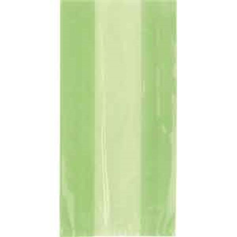 Lime Green Cellophane Bags, 30ct