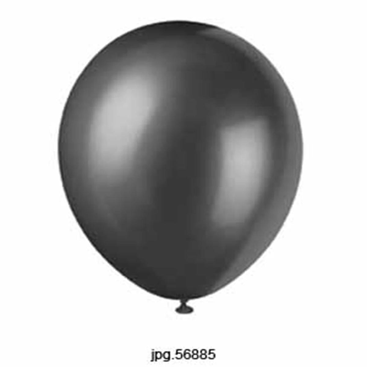 Balloon 12in – Pearl in k Black 50ct