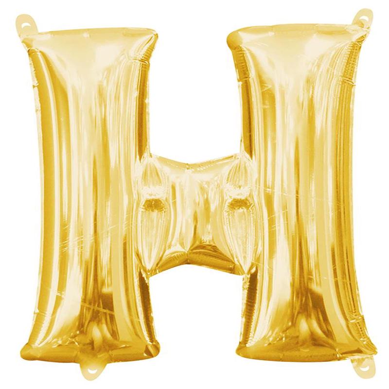 Balloon Letter 14in H – Gold