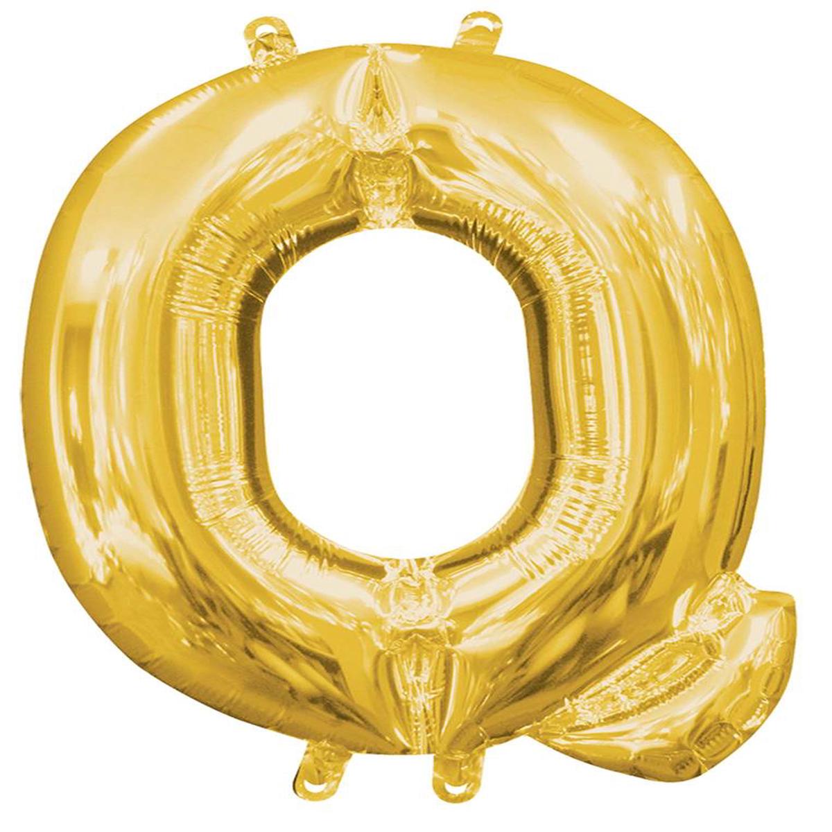 Balloon Letter 14in Q – Gold