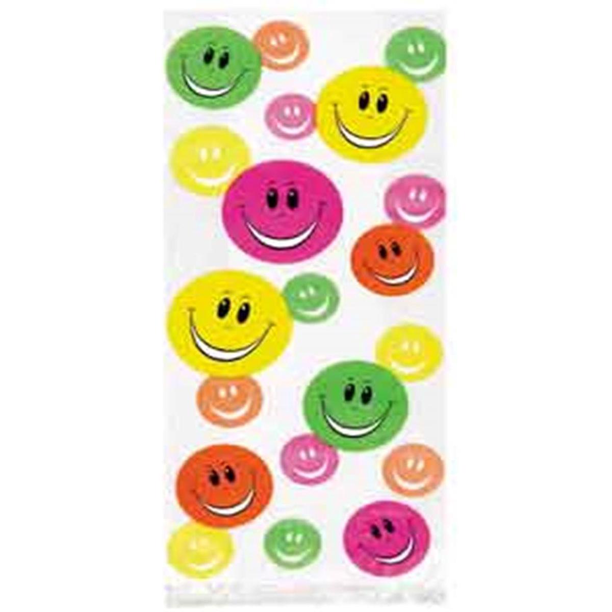Cello Bag Smiley Faces 20ct