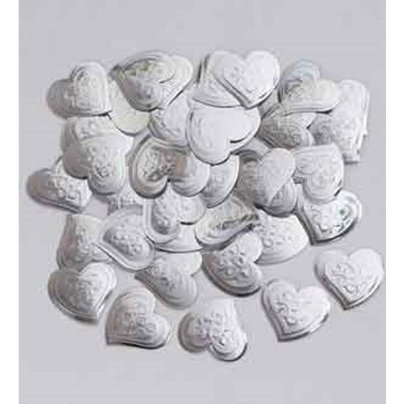 Confetti Embss Heart Silver