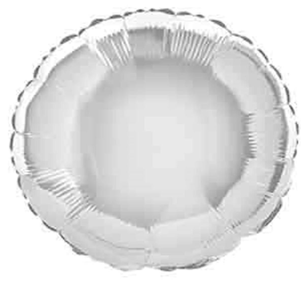 Foil Balloon 18 inch Round Silver