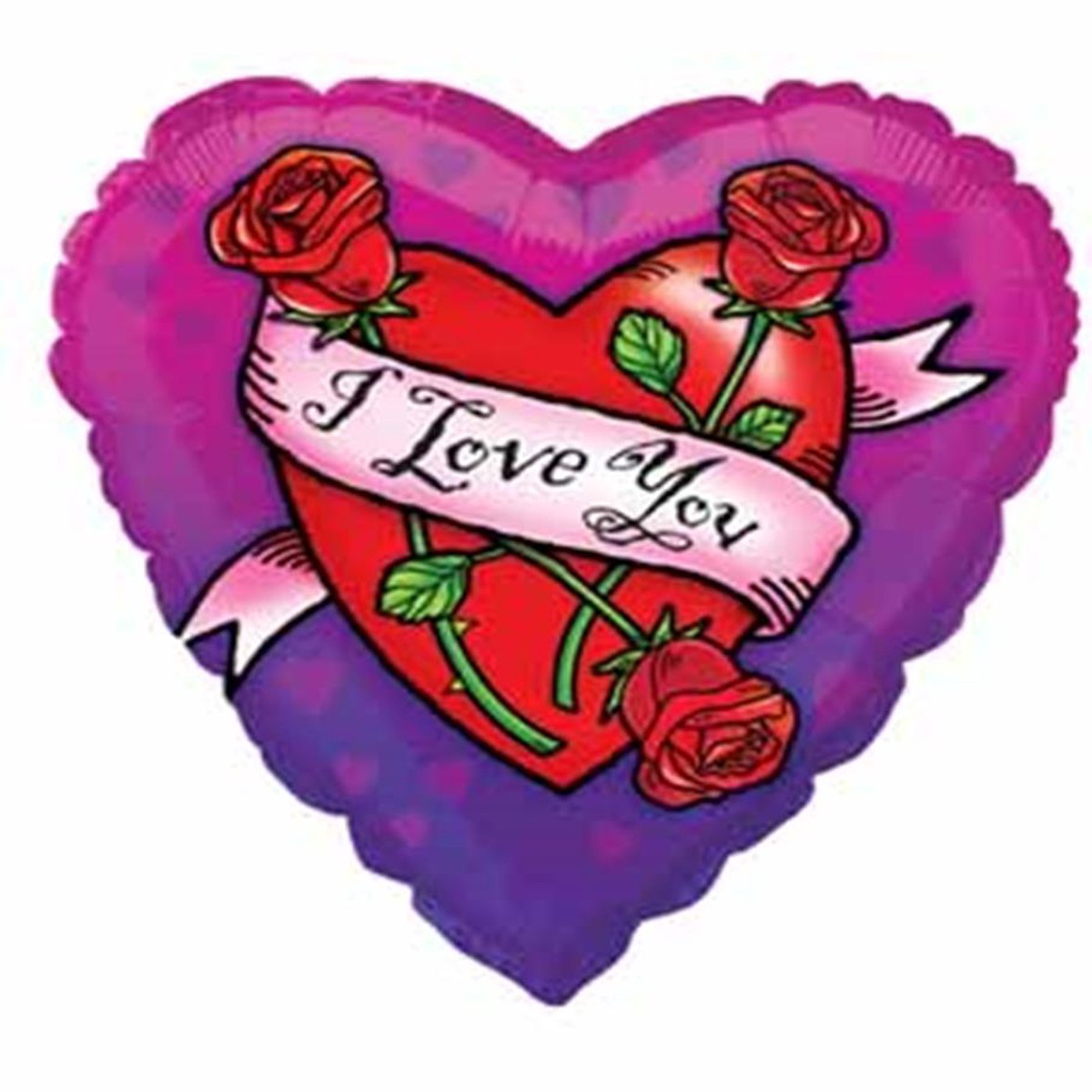 Foil Balloon 18in – I Love You Tat