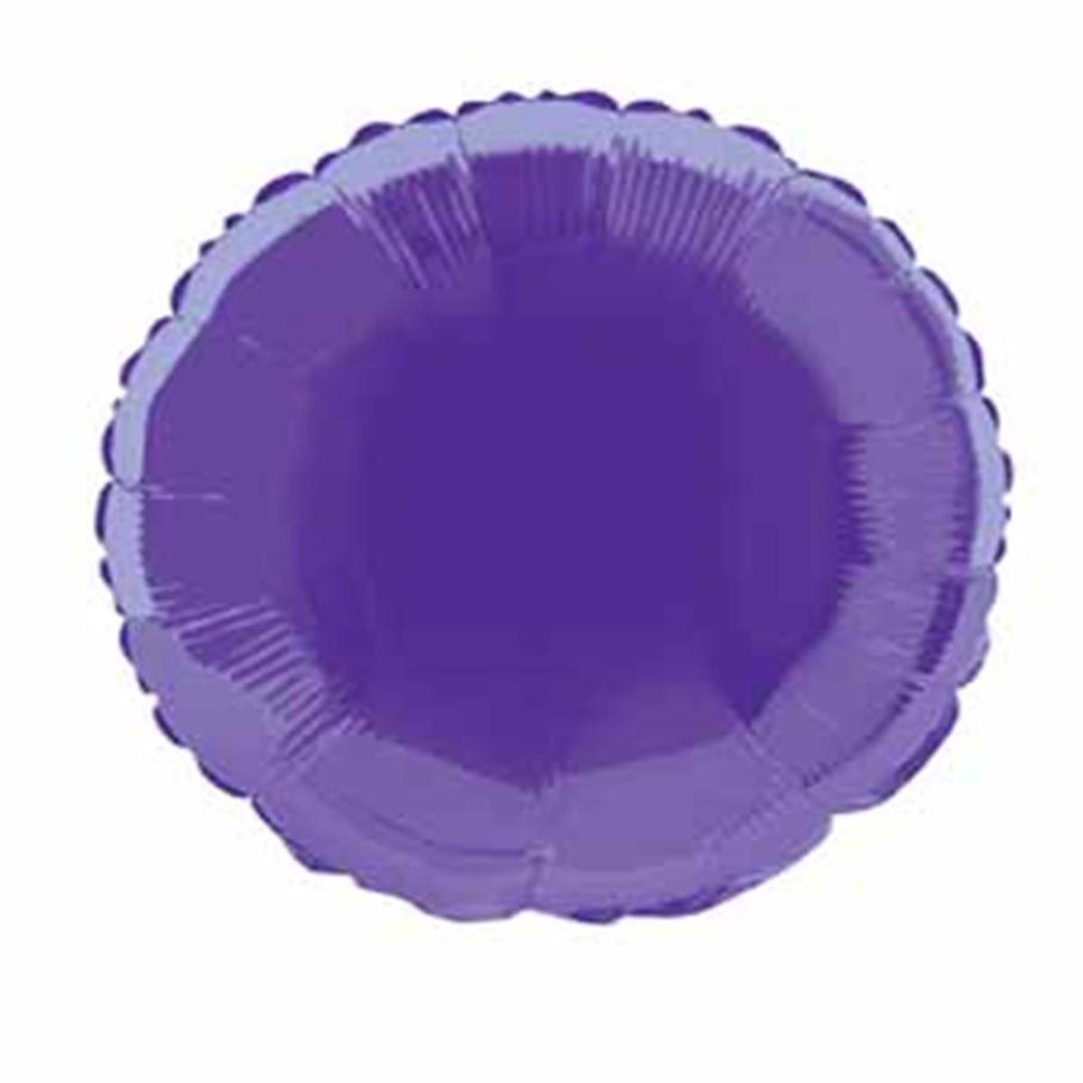Foil Balloon 18in – Rnd Dp Purpl