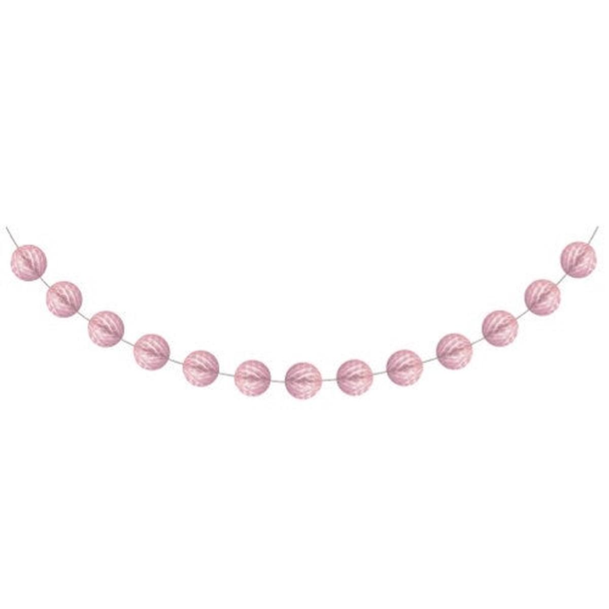 Honeycomb Garland Mini – Classic Pink