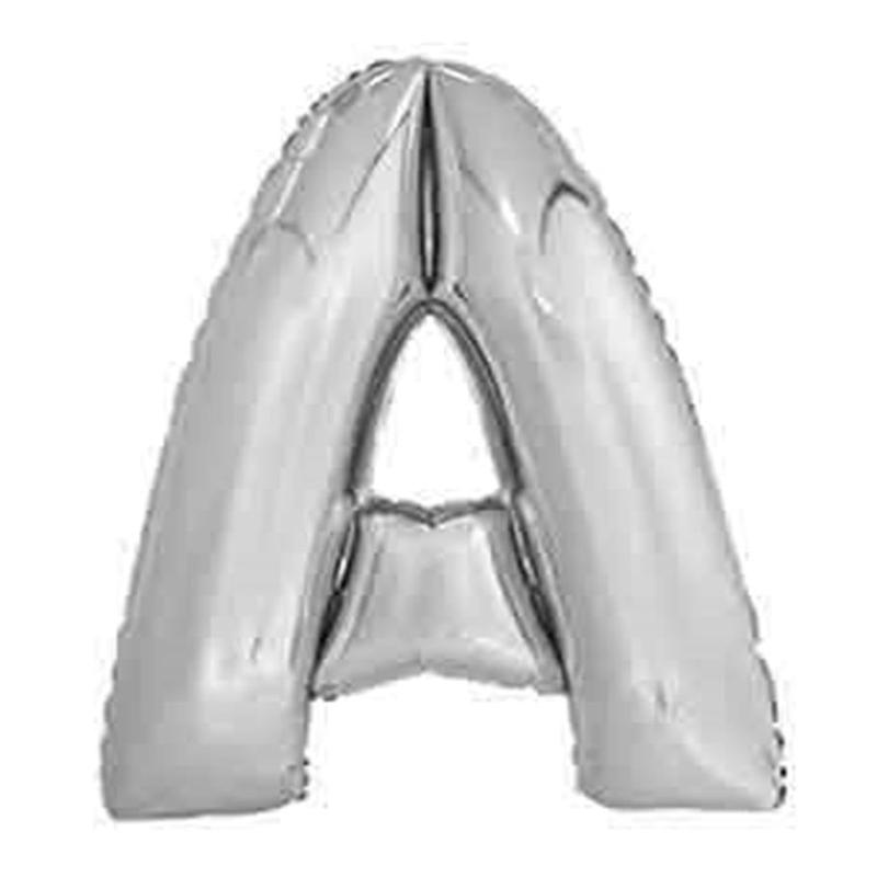 Jumbo Foil Letter Balloon 34 inch Silver A