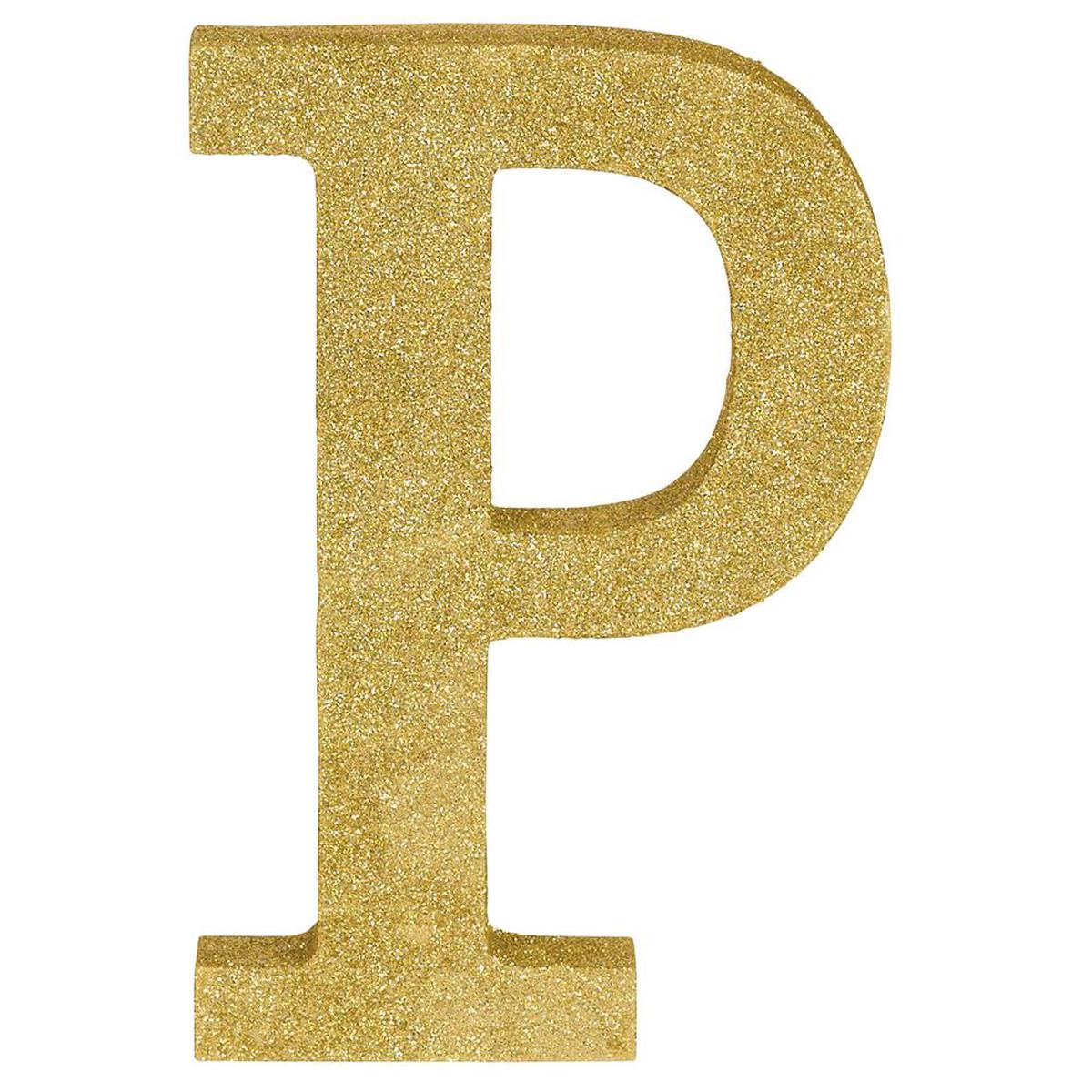 Letter P 8.875 inch H x 5.875 inch W x 1 inch D 1ct