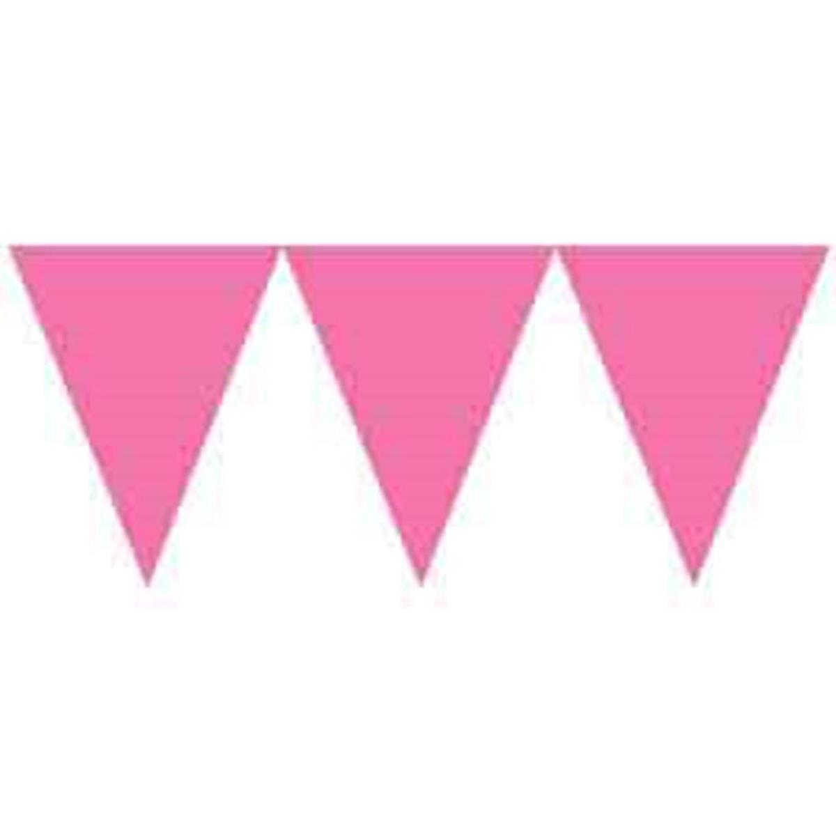 Pennant Paper Banner – Bright Pink