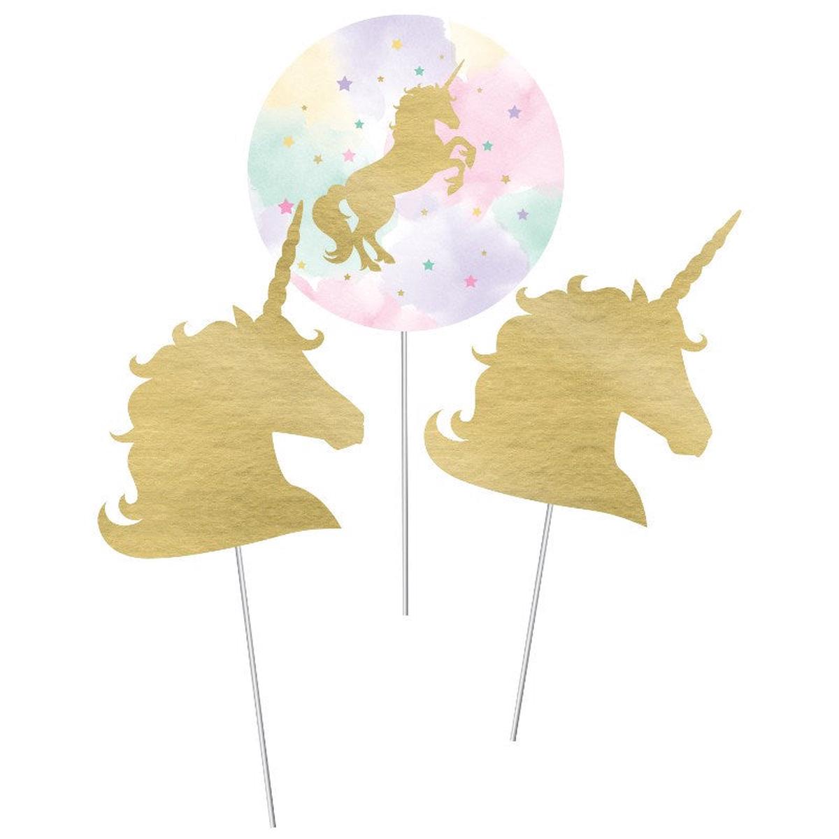 Unicorn Sparkle Centerpiece Stick 3ct