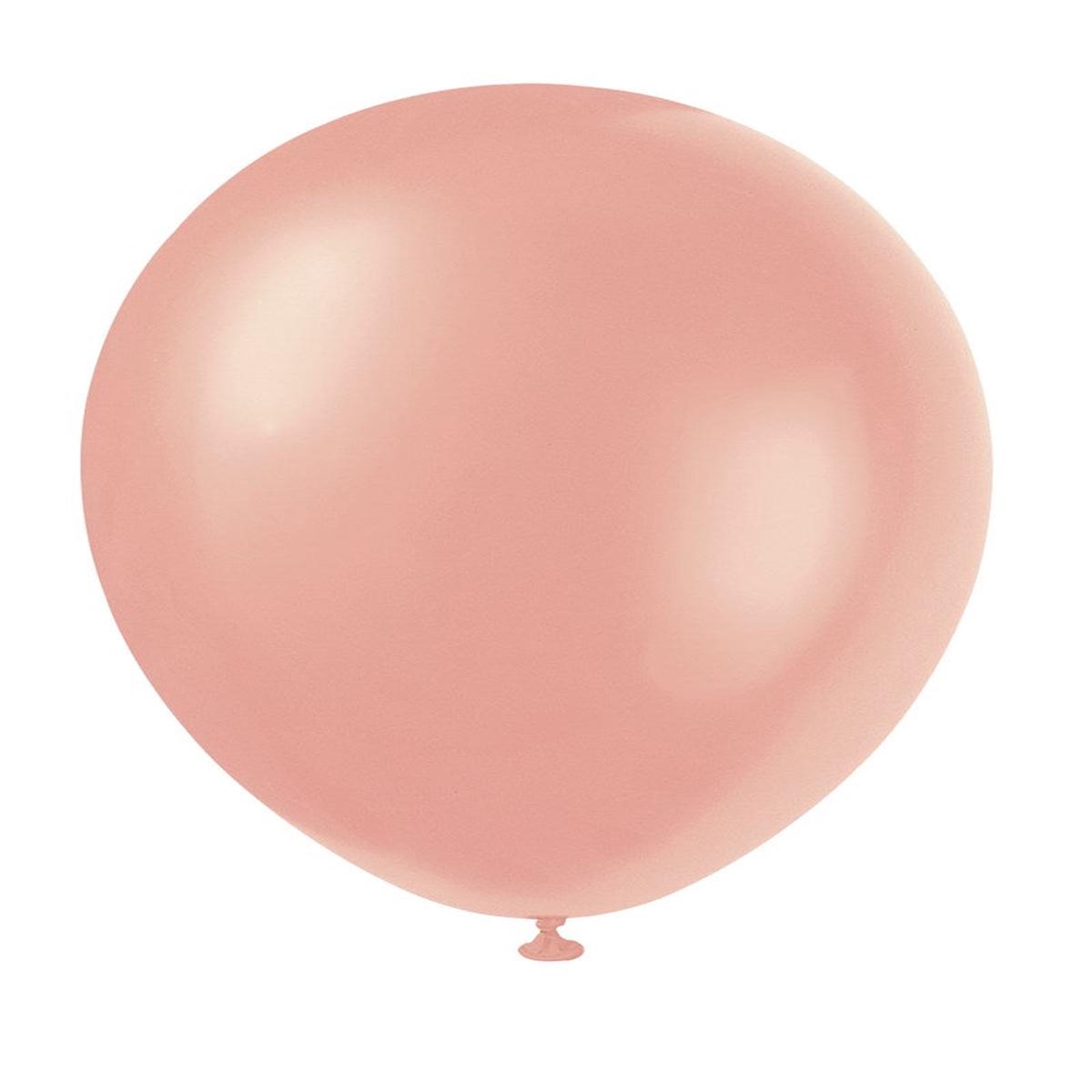8 12in Rose Gold Pearlized Balloon