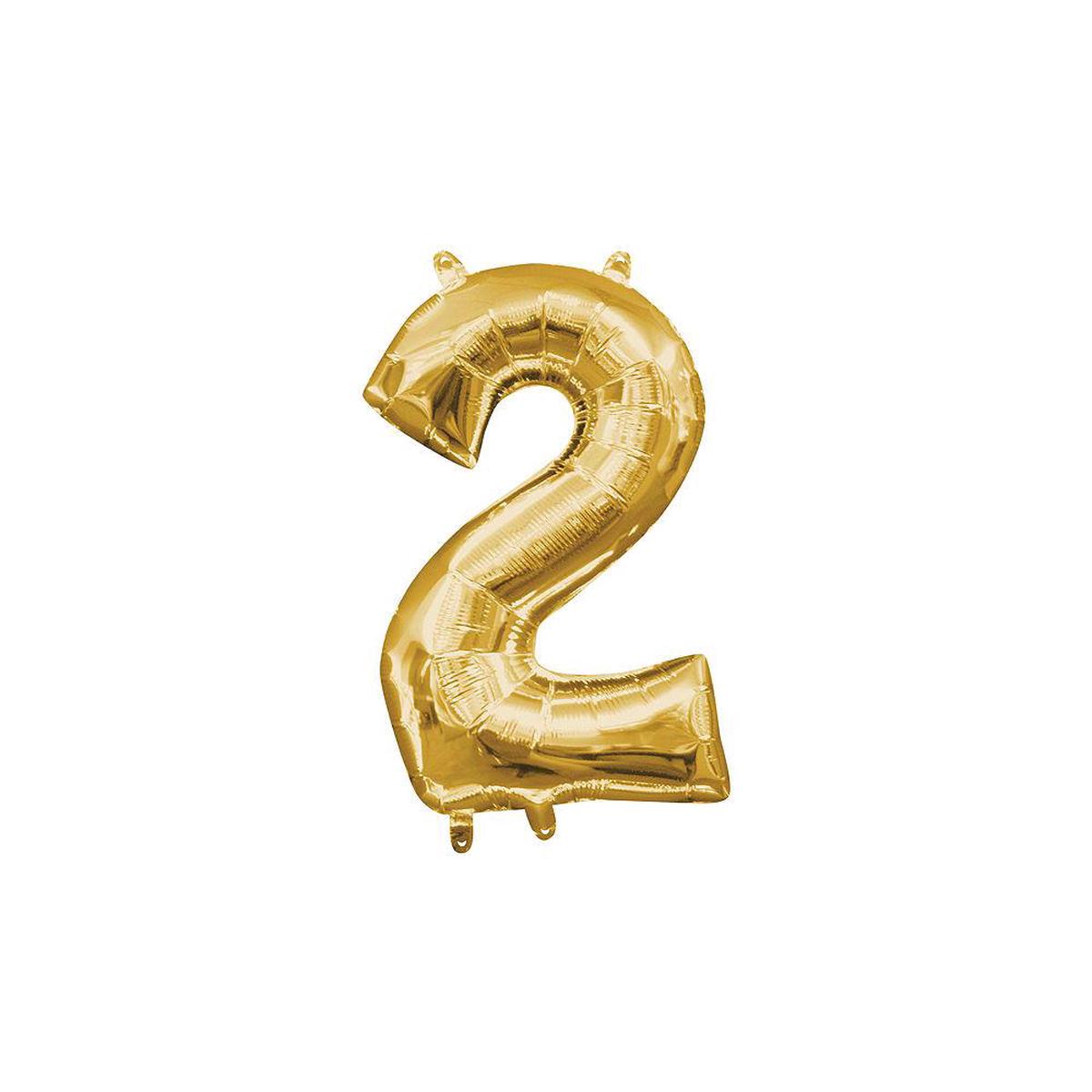 Balloon Number 14in 2 – Gold