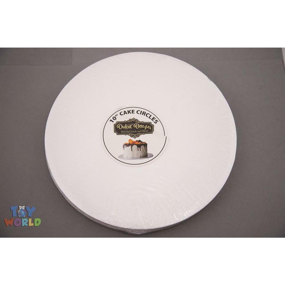Cake Board 10in 8pc/pack – White