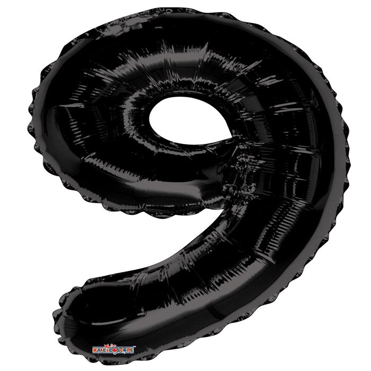 Jumbo Foil Number Balloon 34in Black – 9