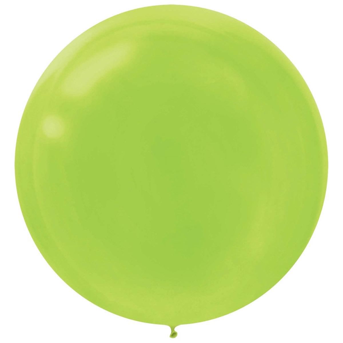 Latex Balloon Kiwi 24in 4ct