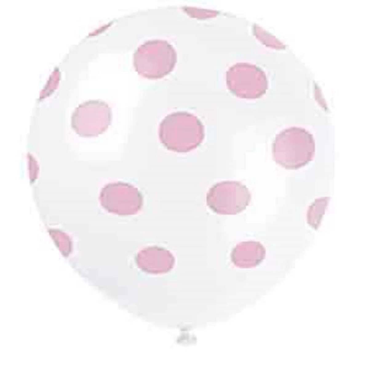 Lovely Pink Dots 12 inch Latex Balloons 6ct