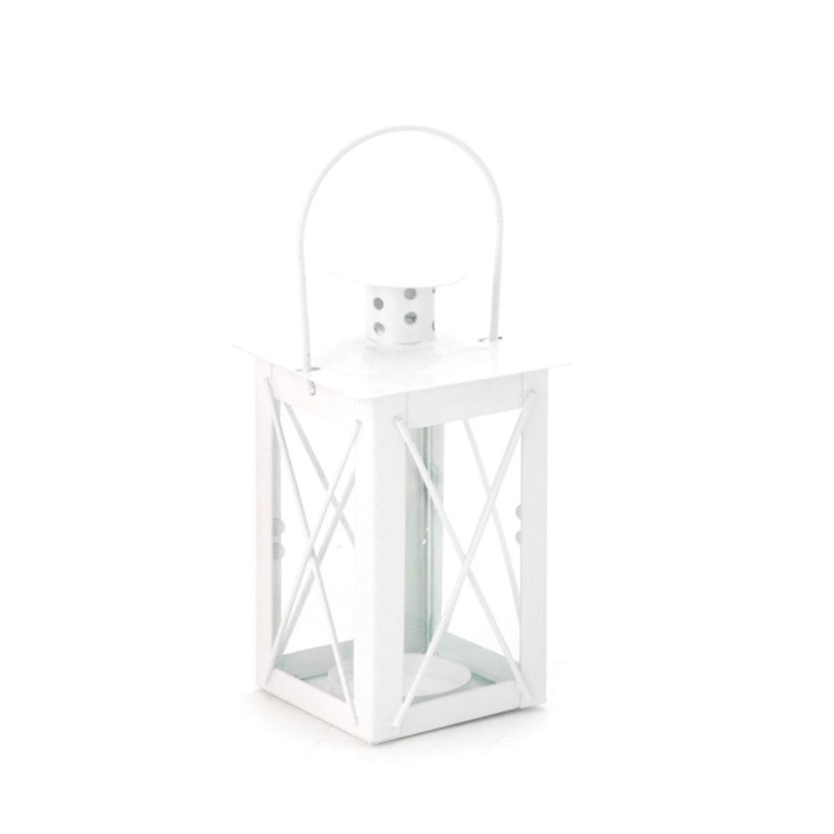 Metal Candle Cage – White