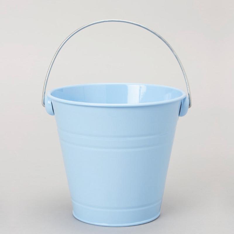 Metal Pail Bucket Blue