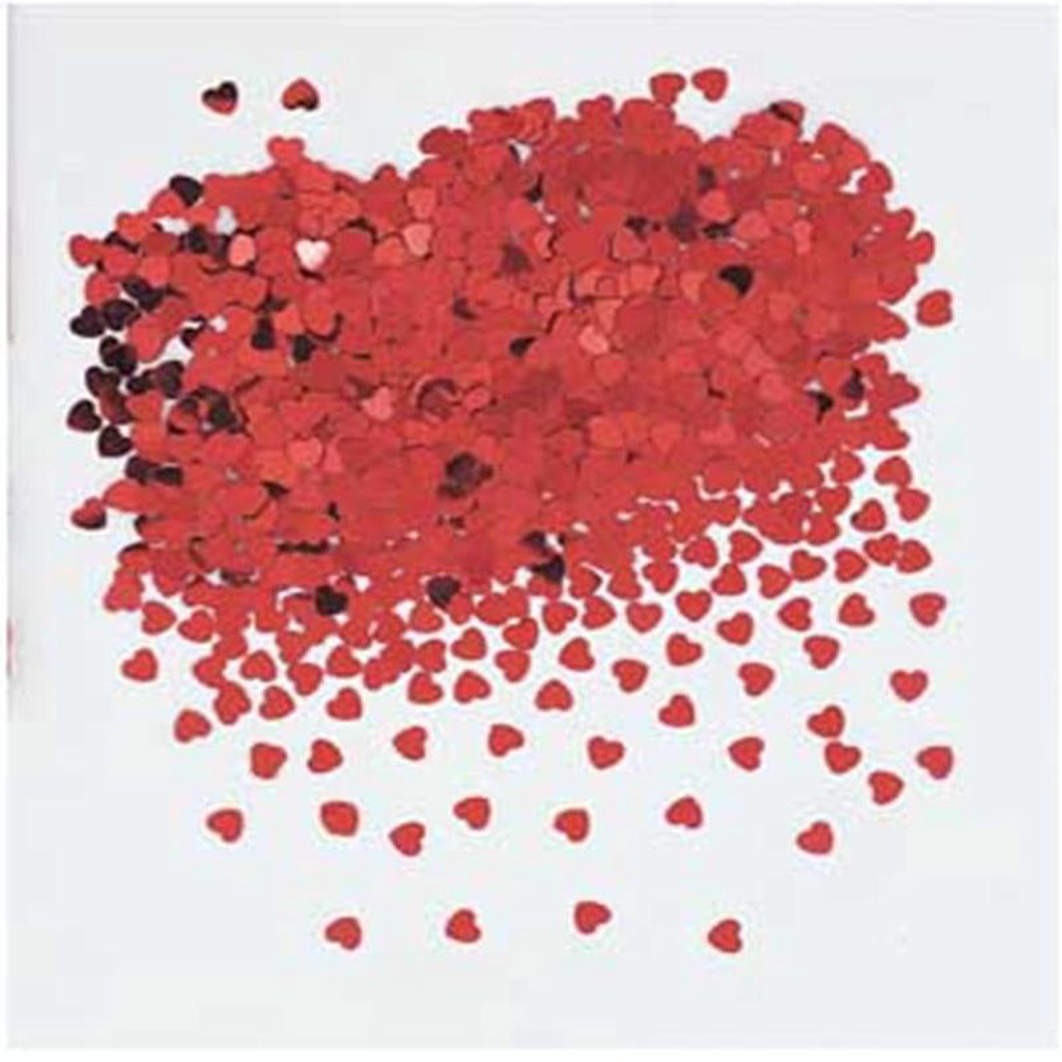 Red Foil Heart Confetti 5oz