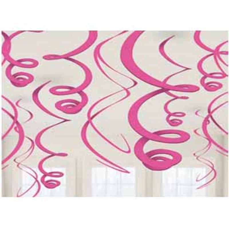 Swirl Deco 22in – Pink 12ct