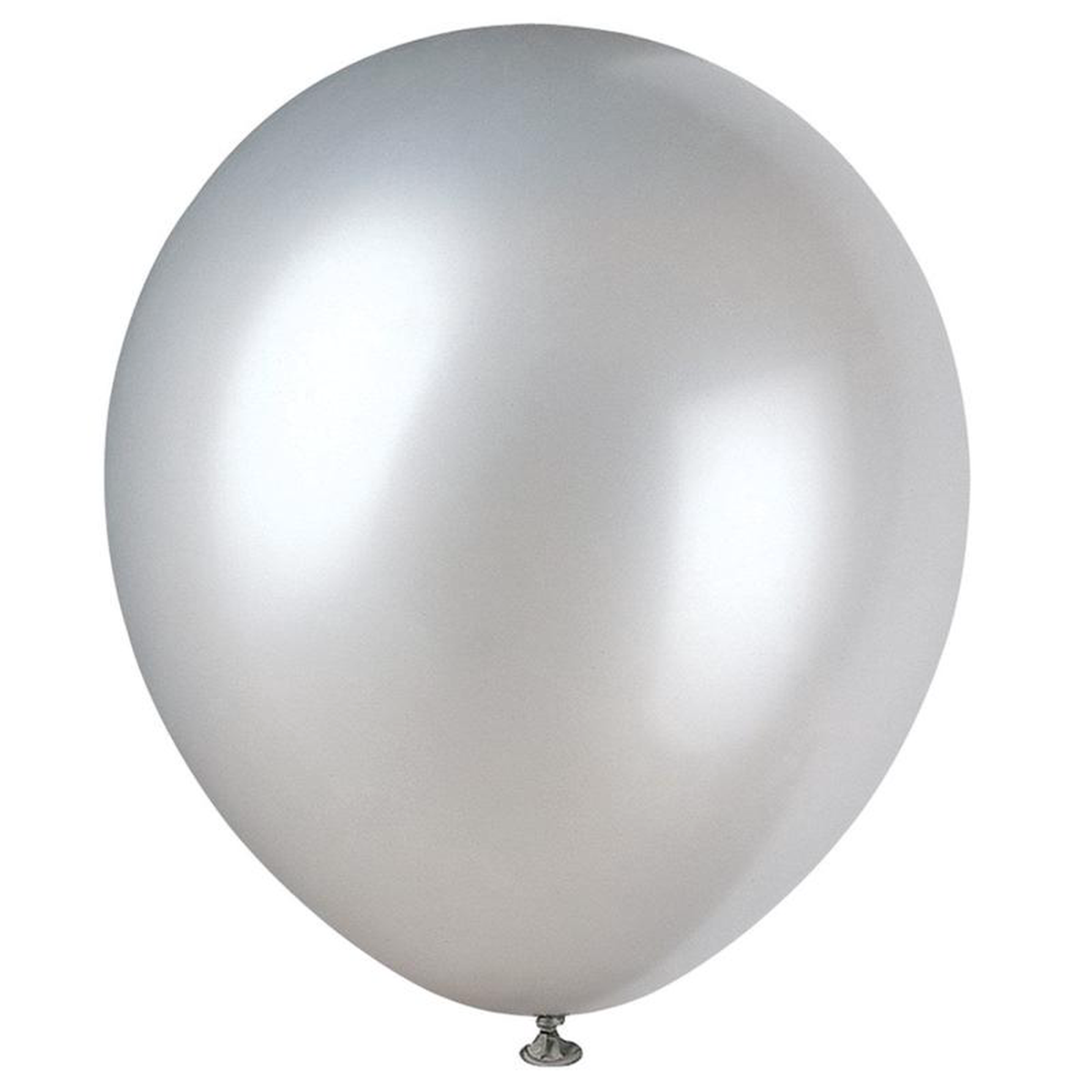 128221 Silver Latex Balloons 8ct