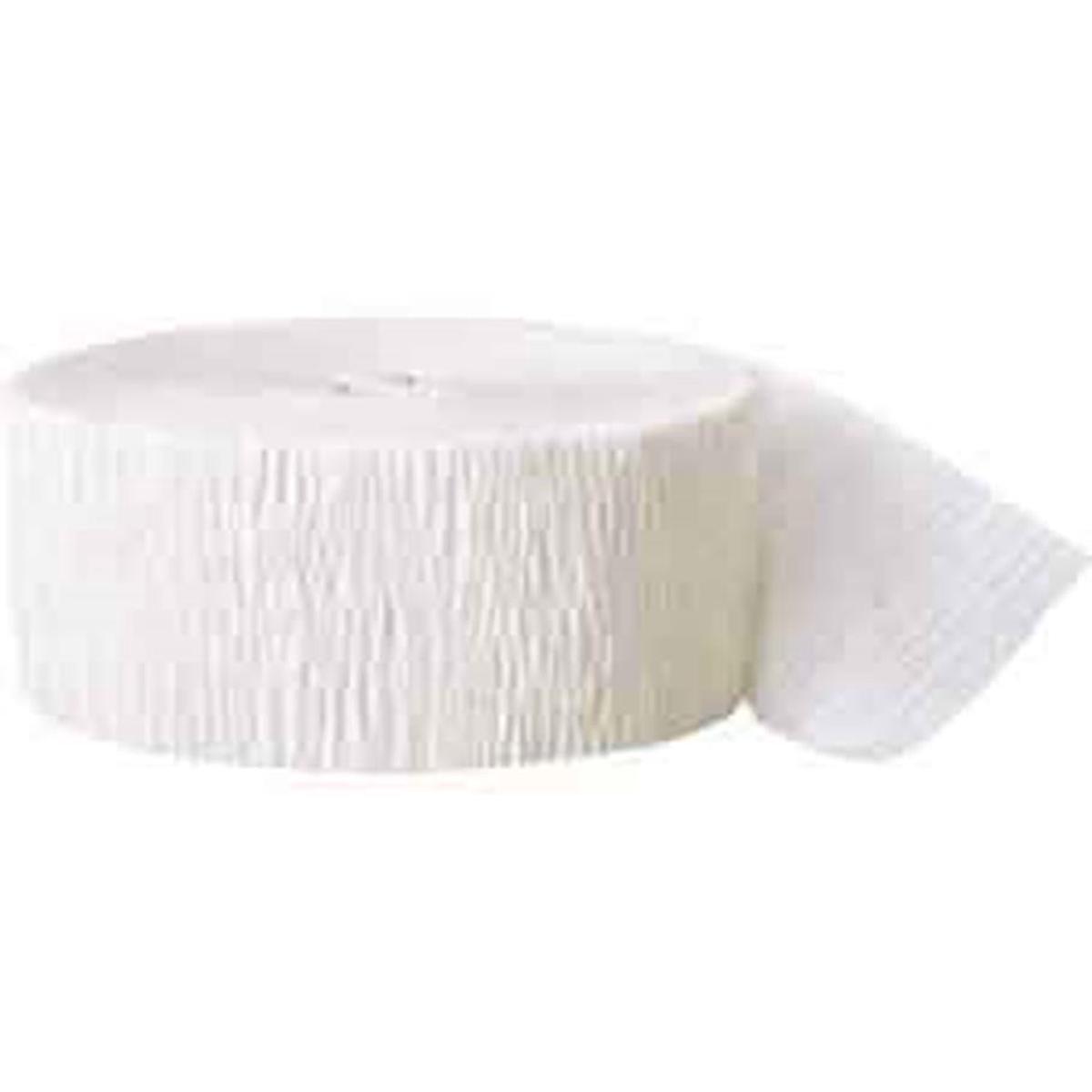 Crepe Streamer 81ft White