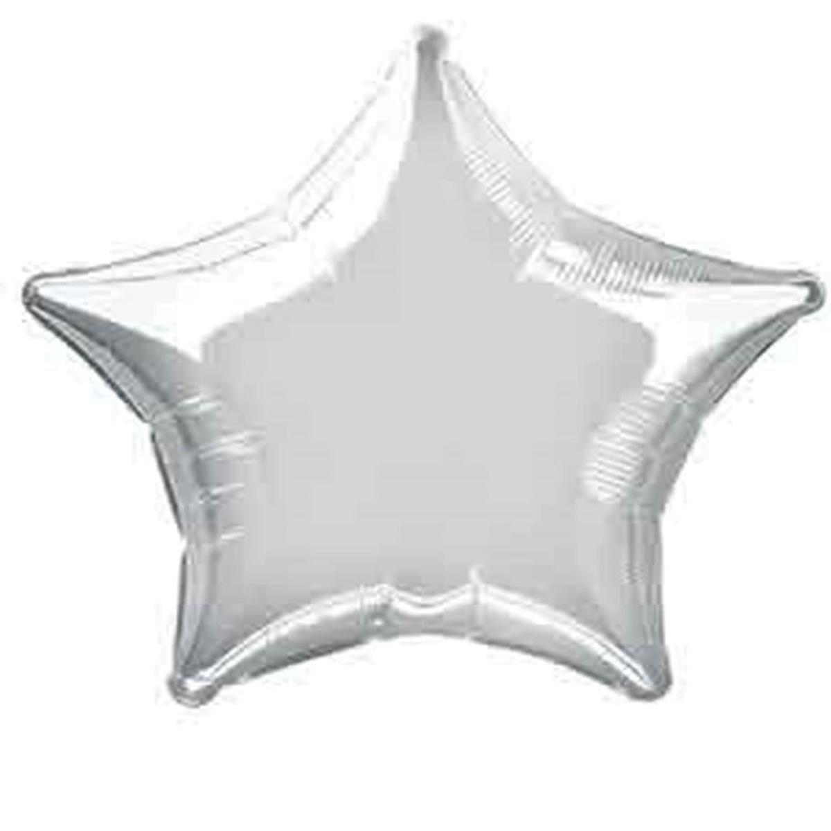 Foil Balloon 20in – Star Silver