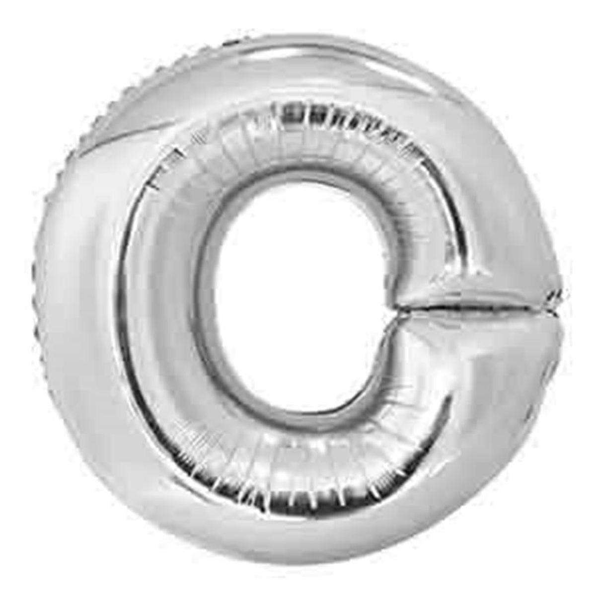 Jumbo Foil Letter Balloon 34 inch Silver O