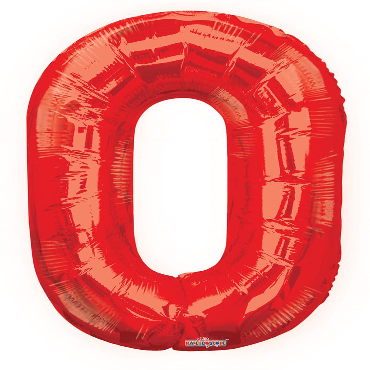Jumbo Foil Number Balloon 34in Red – 0