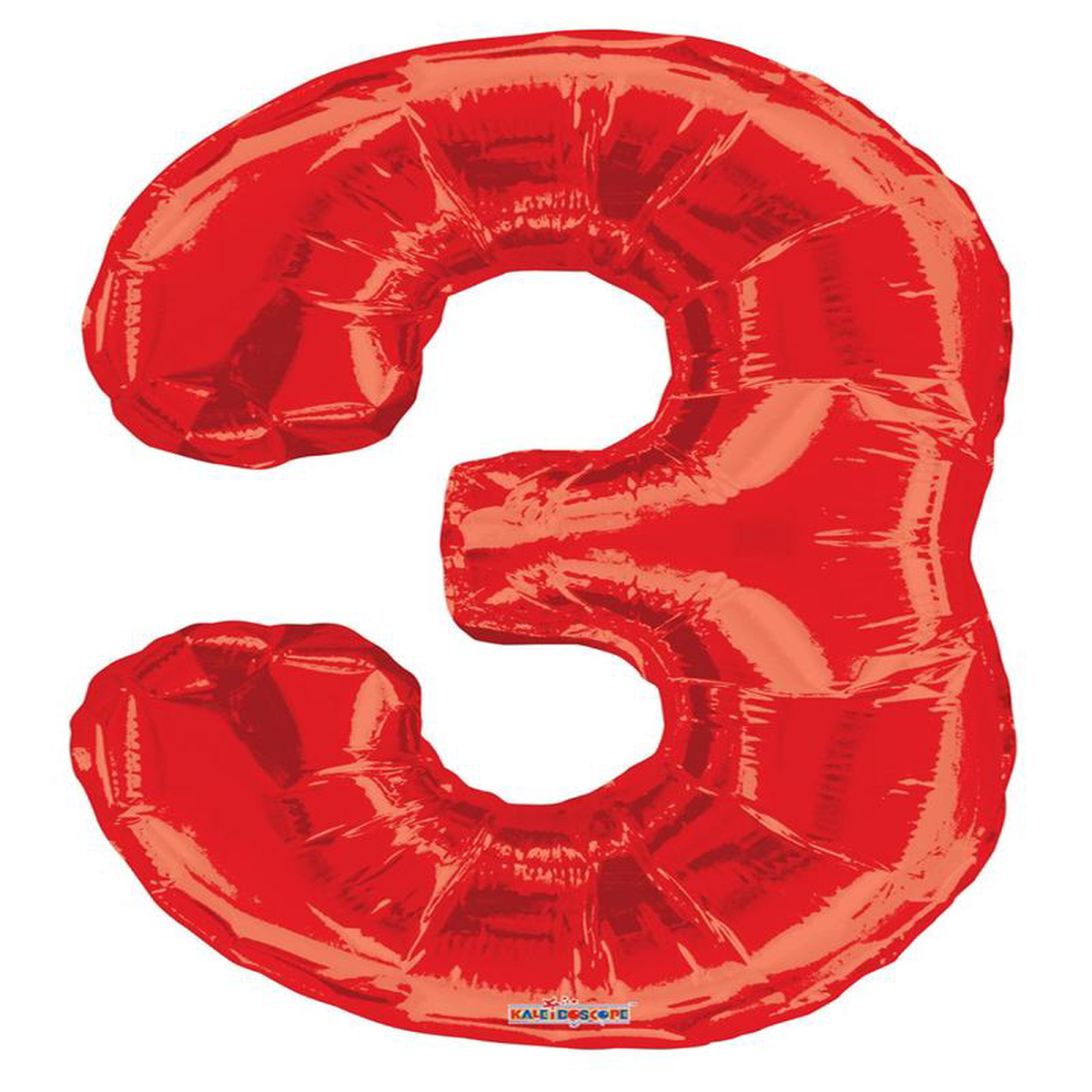 Jumbo Foil Number Balloon 34in Red 8211 3