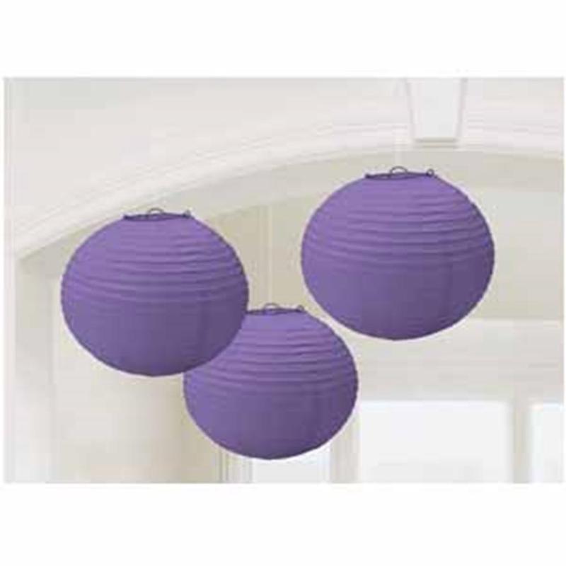 Lantern Rd 9in New Purple 3ct