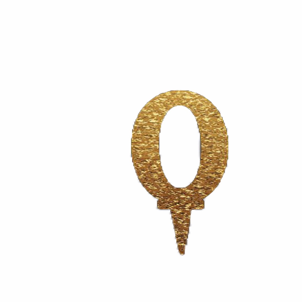 Mirror Acrylic Cake Topper no0 Gold
